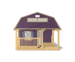 Wraparound Porch Lofted Barn Cabin 14x32 - Image 6