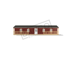 Side Porch Cabin 16x50 - Image 3