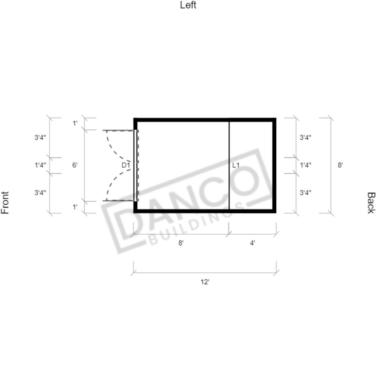 Lofted Barn 8x12/231524 - Image 2