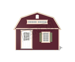 Corner Porch Lofted Barn Cabin 14x32 - Image 6