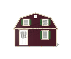 Corner Porch Lofted Barn Cabin 16x28 - Image 6