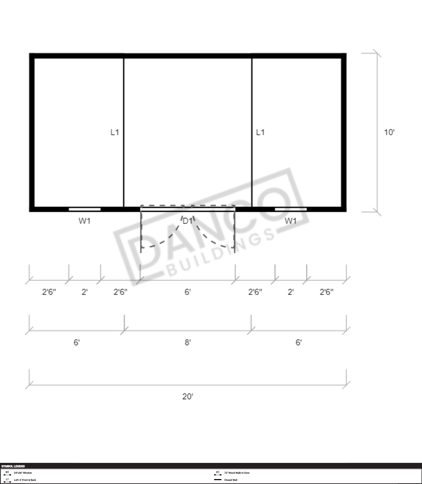 Side Lofted Barn 10x20 - Image 2