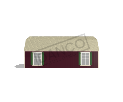 Corner Porch Lofted Barn Cabin 16x28 - Image 4