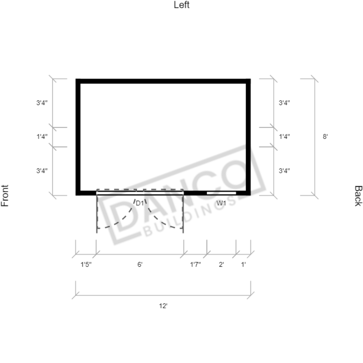 Garden Shed 8x12/231589 - Image 2