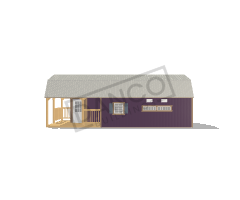 Wraparound Porch Lofted Barn Cabin 14x32 - Image 3