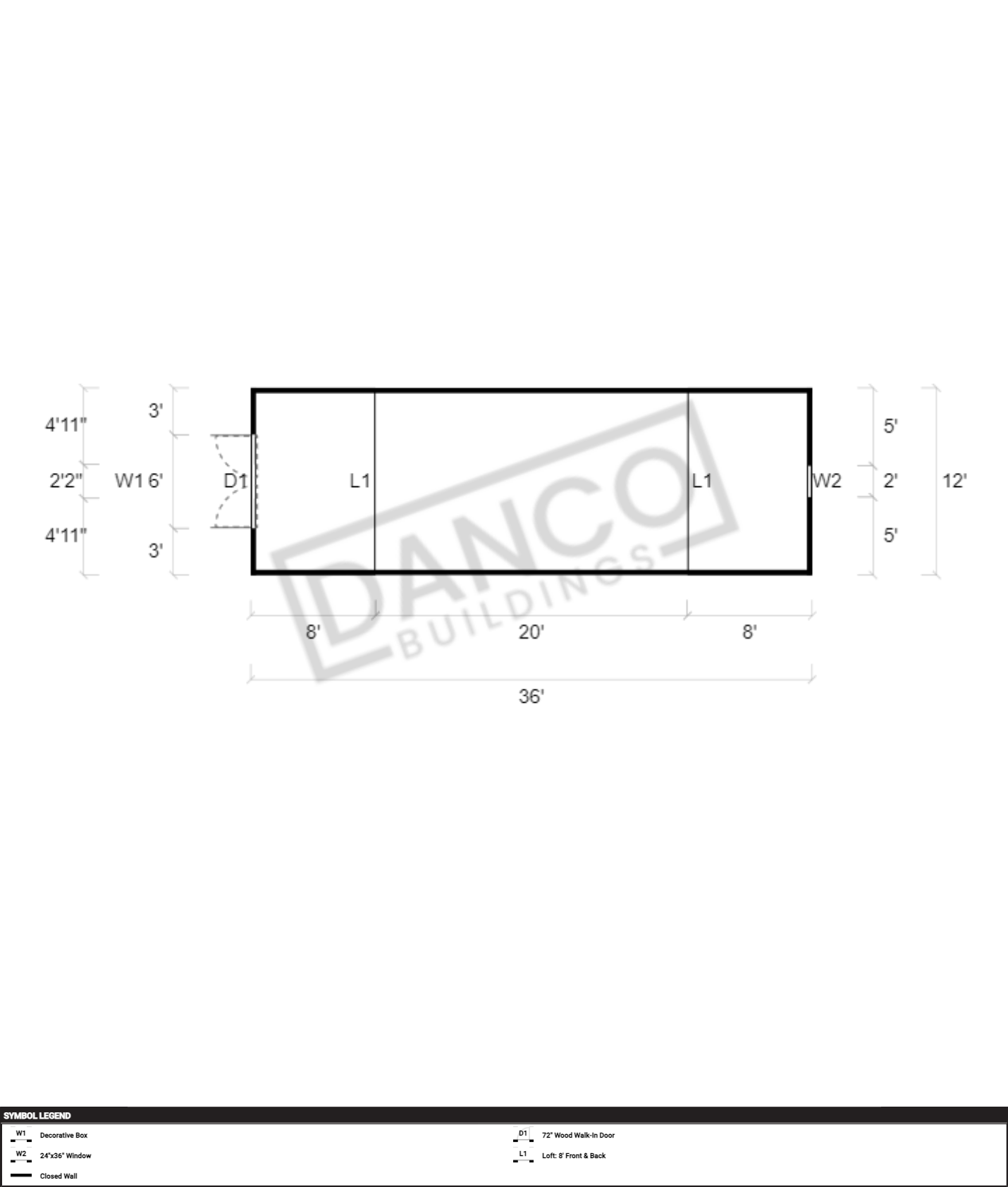 Lofted Barn 12x36 - Image 2