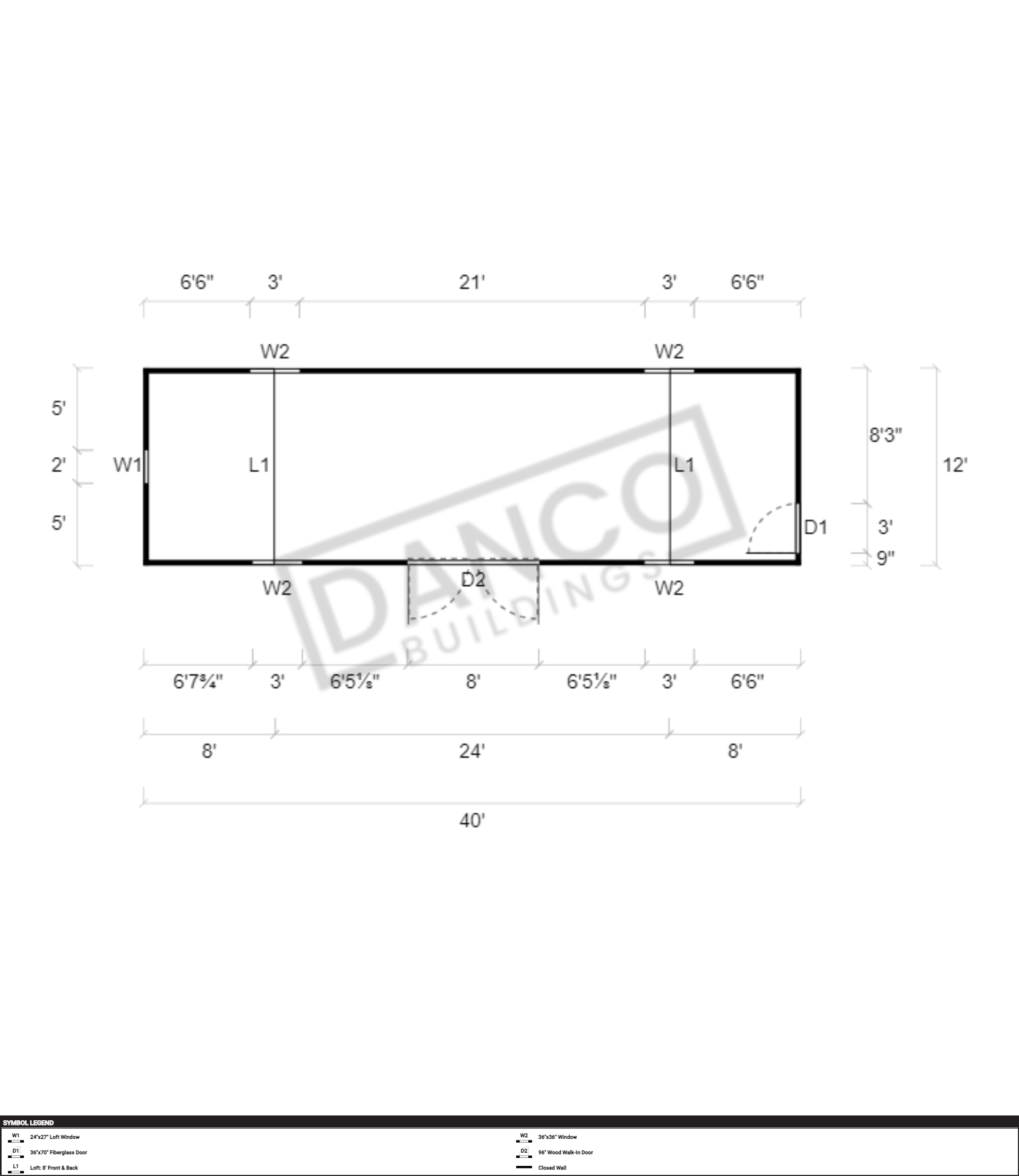 Lofted Barn 12x40/231643 - Image 2