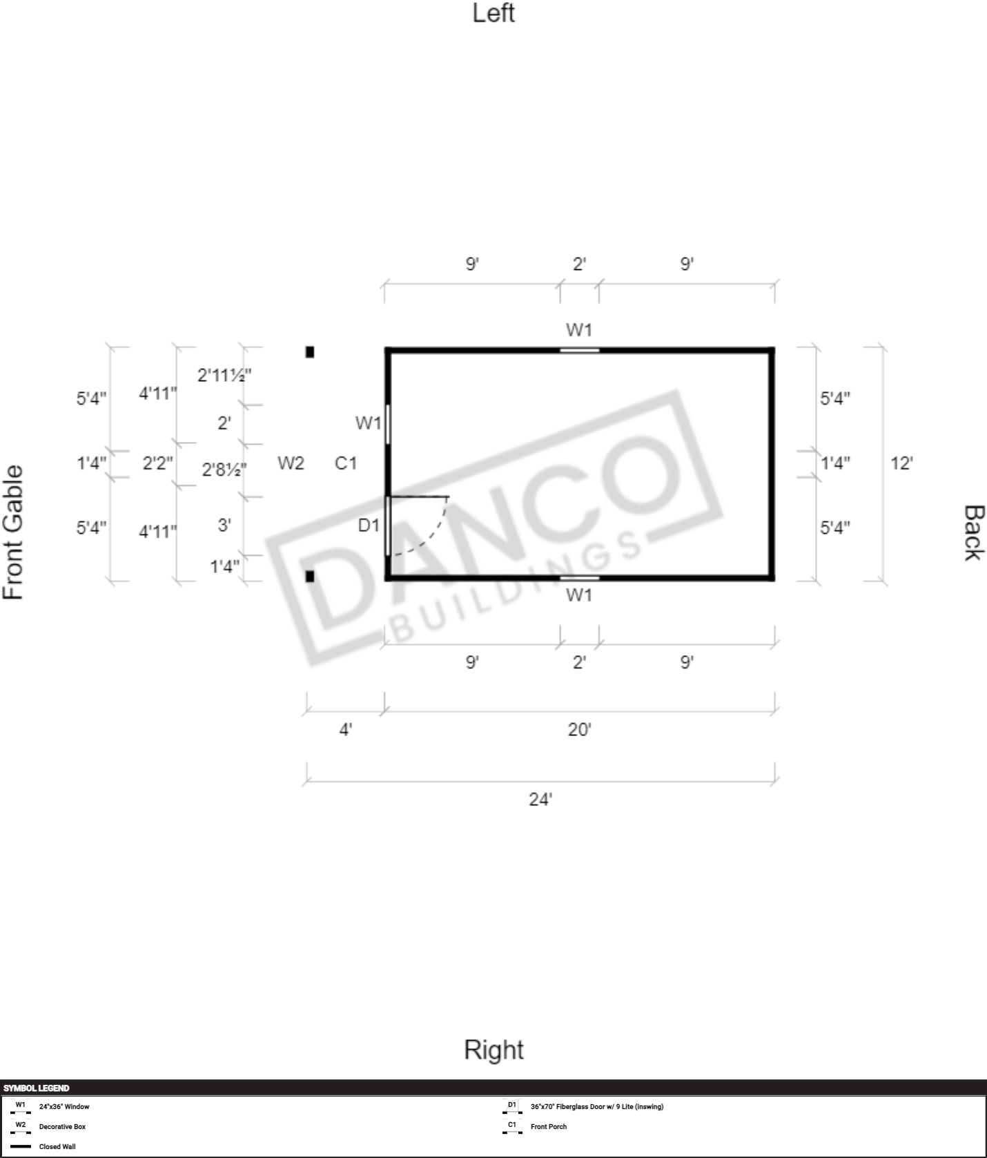 Lofted Barn Cabin 12x24 - Image 2