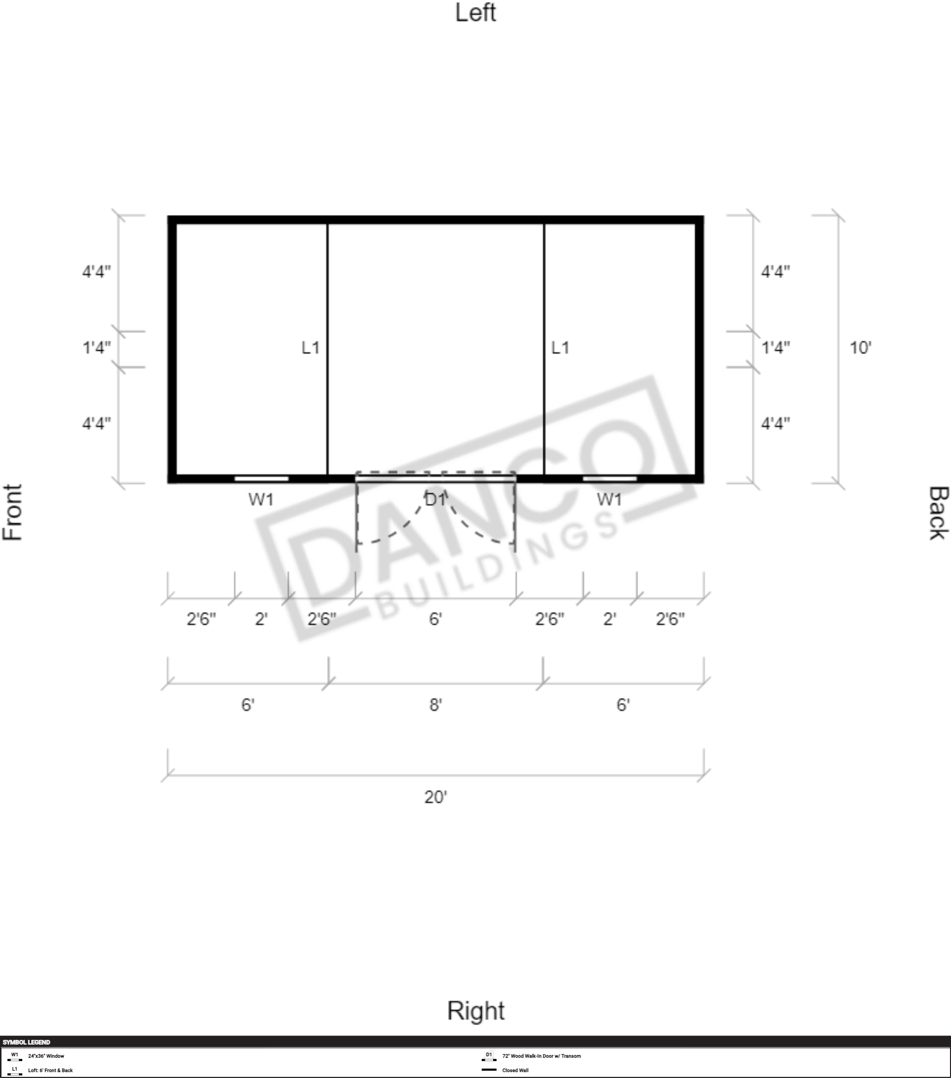 Side Lofted Barn 10x20 - Image 2