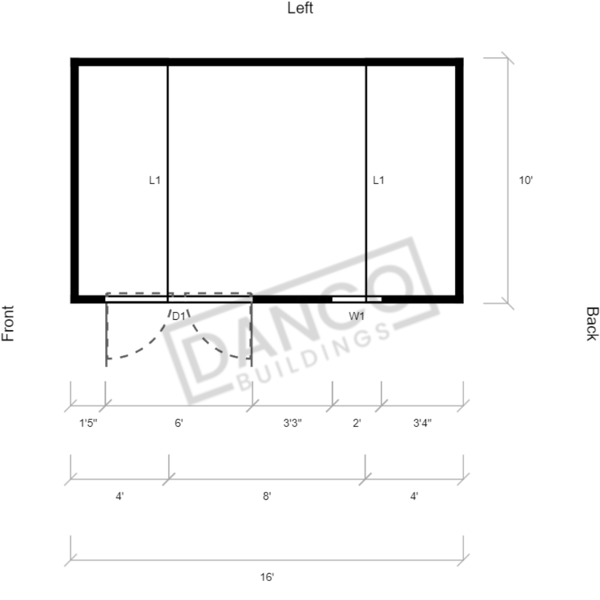 Side Lofted Barn 10x16 - Image 2