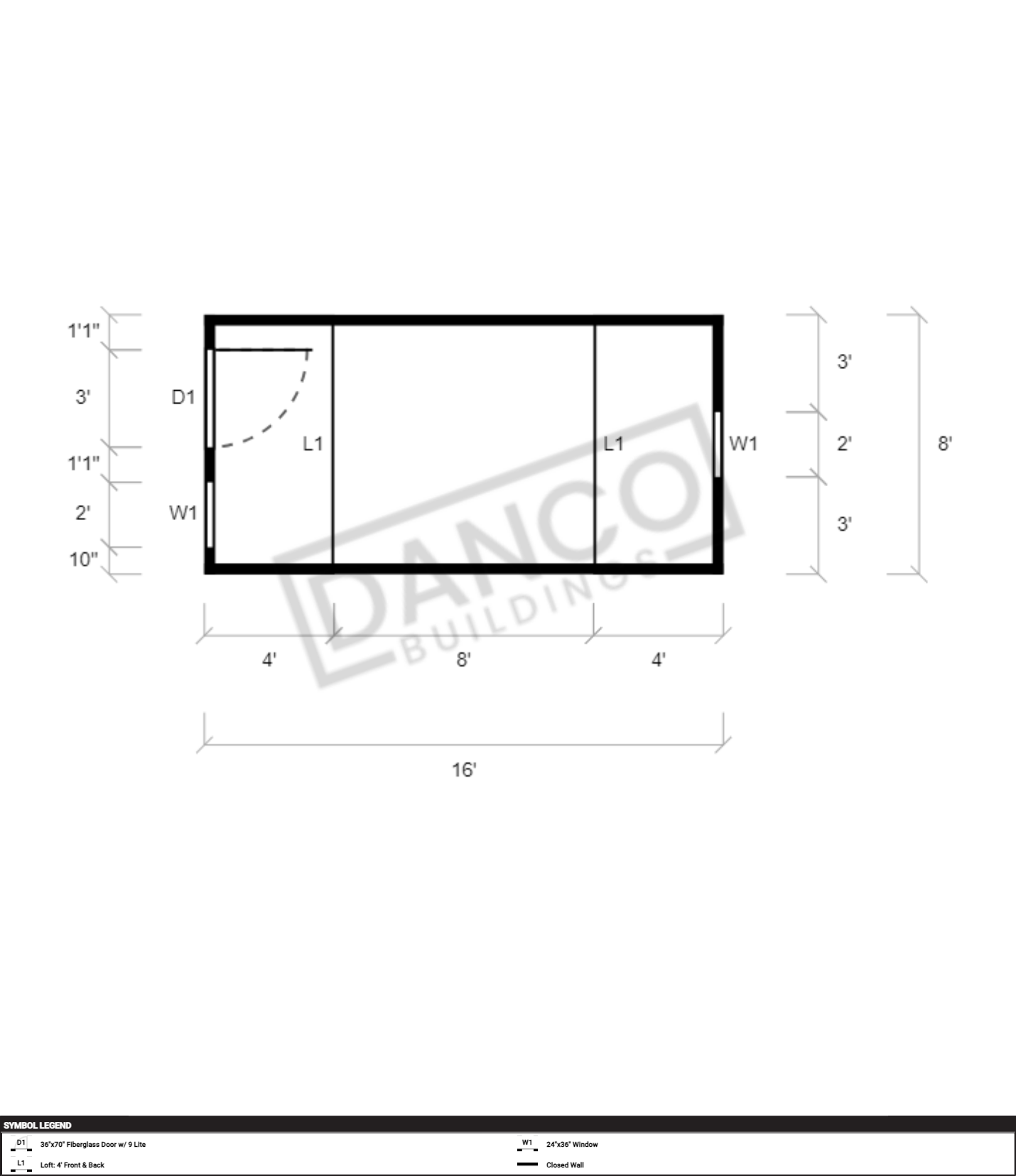 Side Lofted Barn 8x20/231635 - Image 2