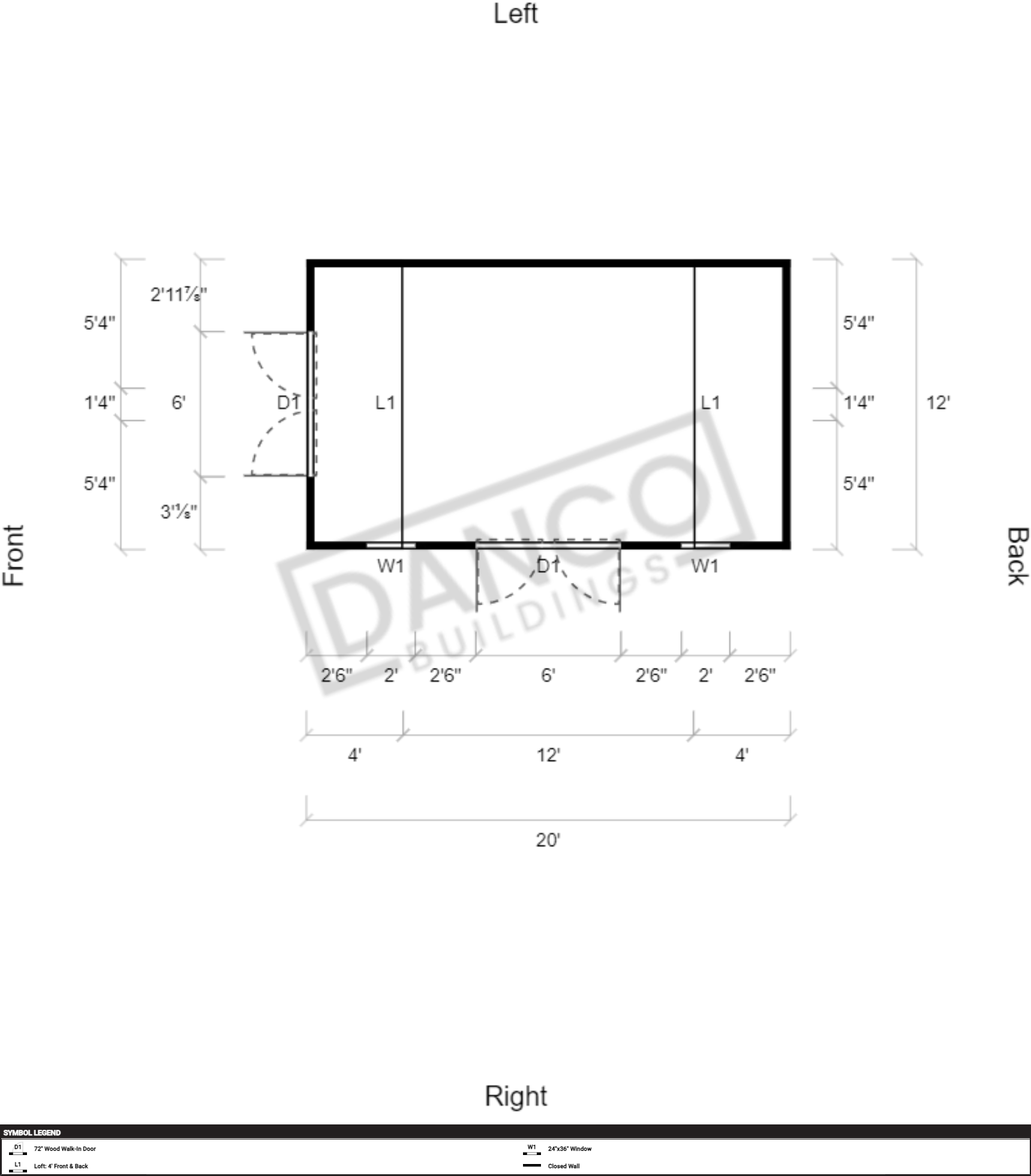 Side Lofted Barn 12x20 - Image 2