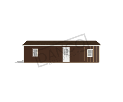 Side Porch Cabin 16x36 - Image 4