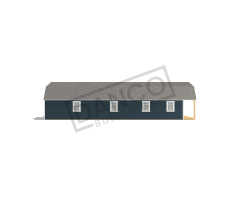 Lofted Barn Cabin 16x50 - Image 4