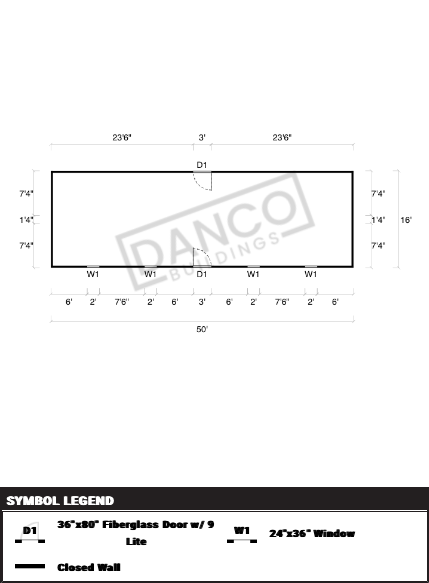 Garden Shed 16x50 - Image 2