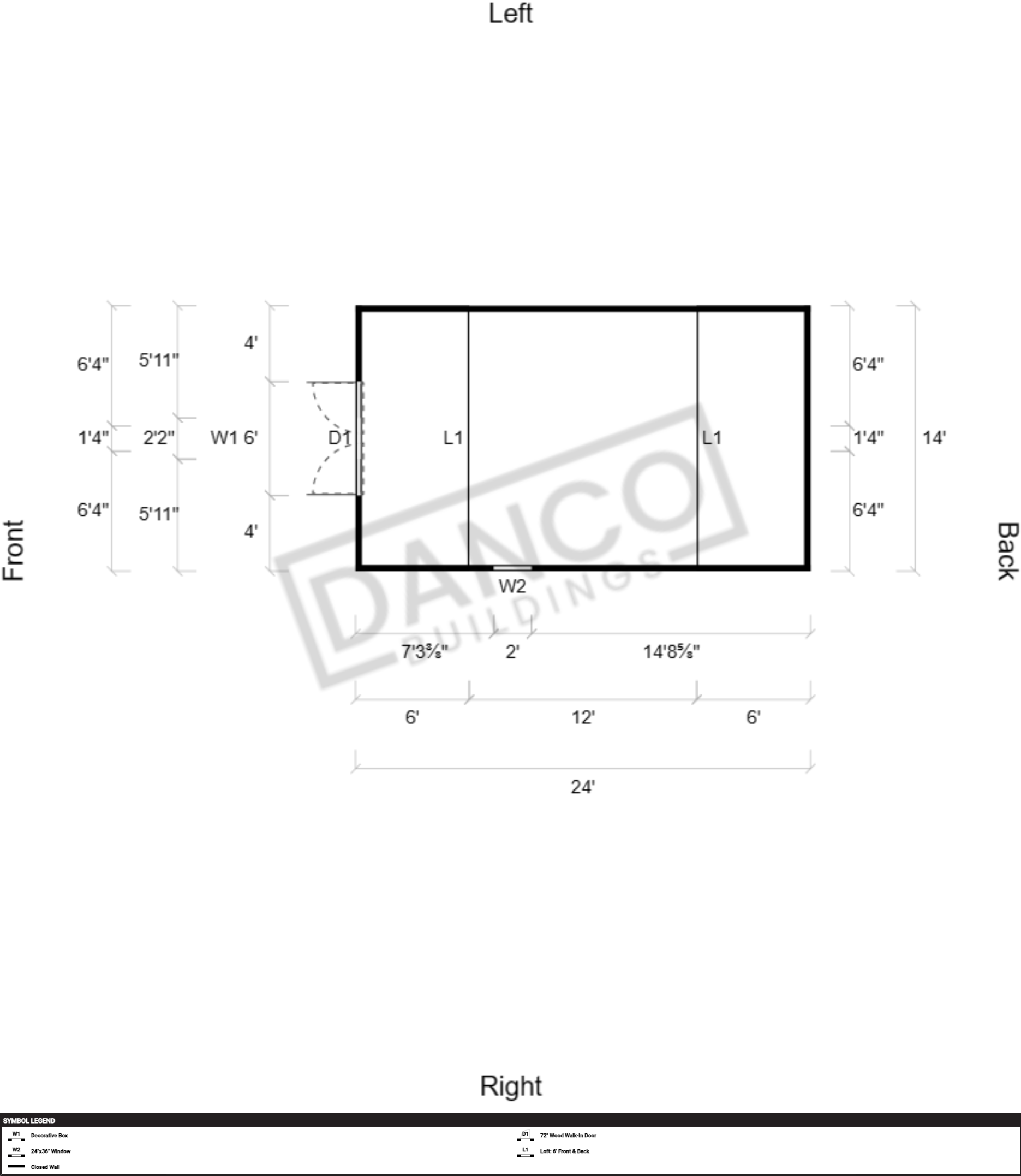 Lofted Barn 14x24 - Image 2