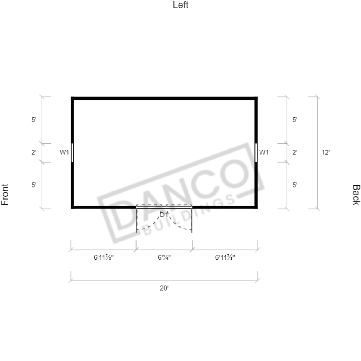 Extra Economy Metal Utility 12x20/231605 - Image 2