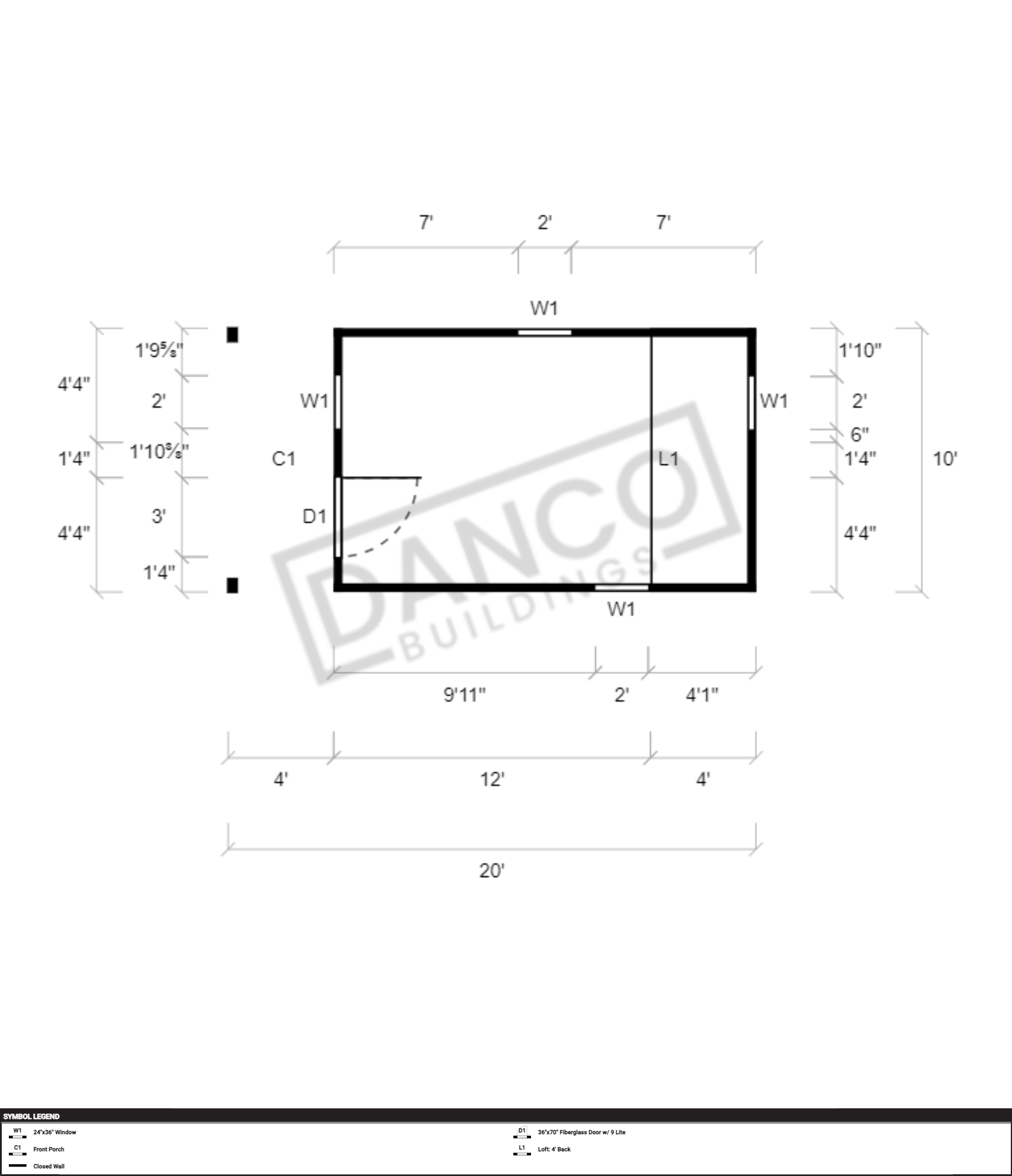 Lofted Barn Cabin 10x20/231644 - Image 2