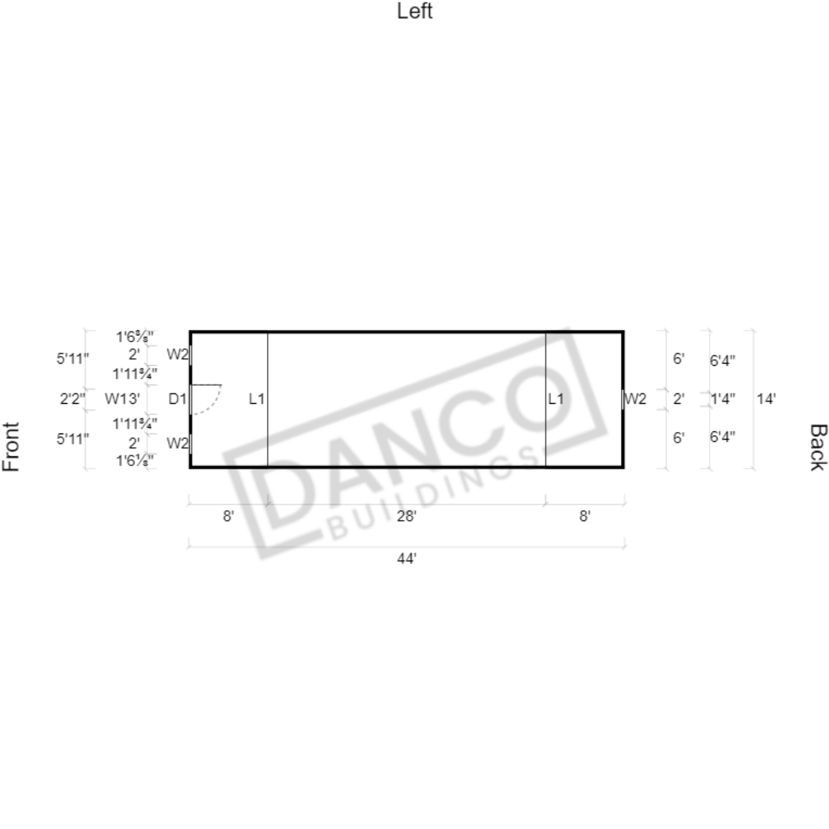Lofted Barn 14x44 - Image 2