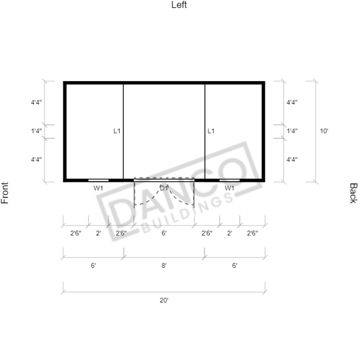 Side Lofted Barn 10x20 - Image 2