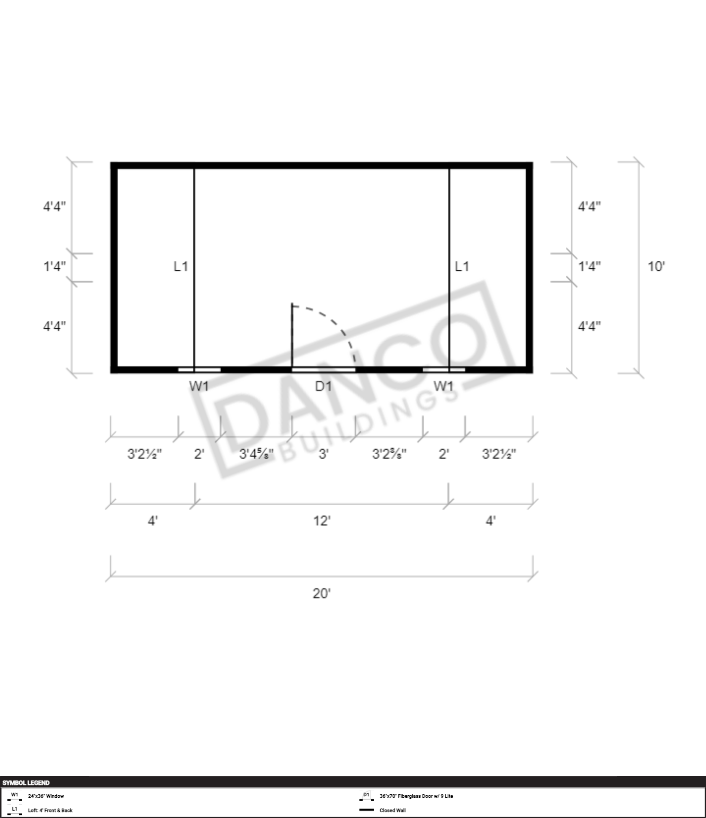 Side Lofted Barn 10x20 - Image 2