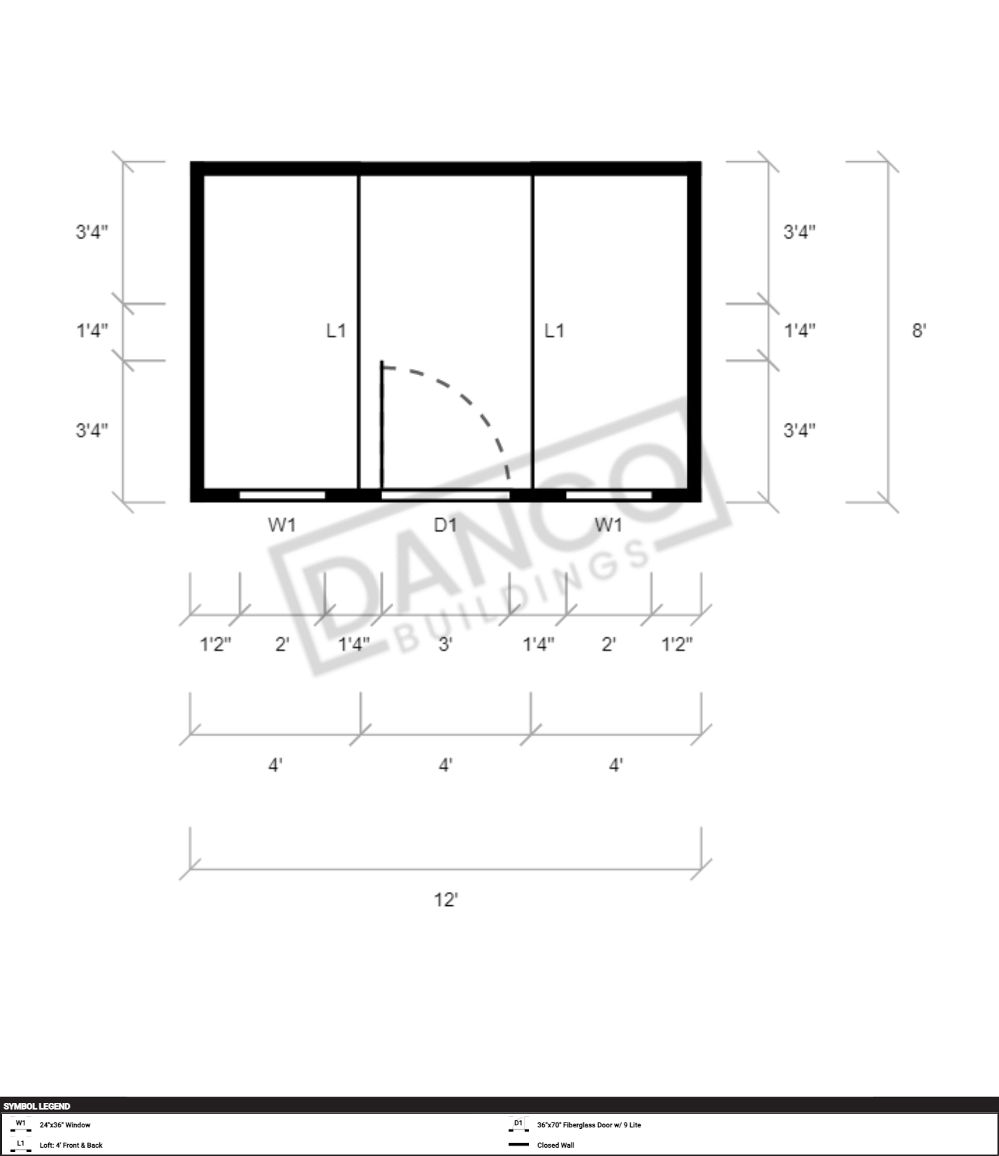 Side Lofted Barn 8x12 - Image 2