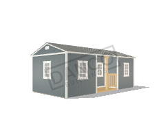 Center Side Porch Cabin 12x24