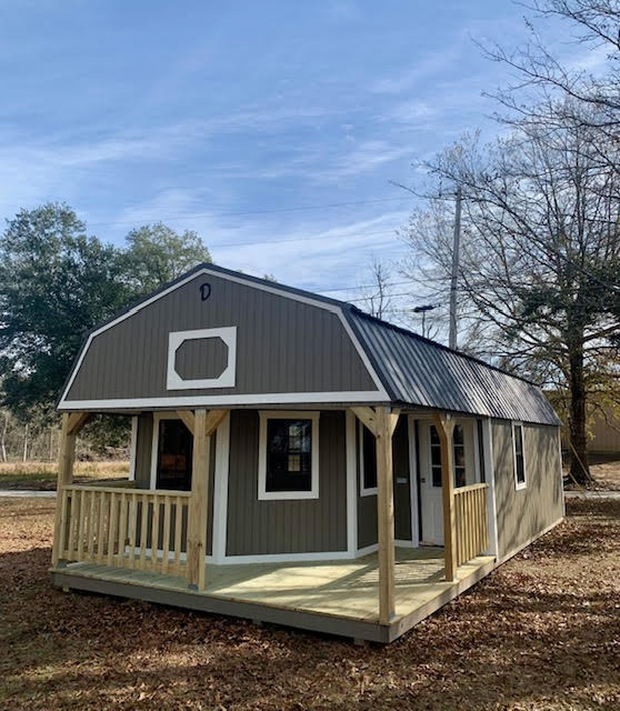 Wraparound Porch Lofted Barn Cabin 14x32/231700 R