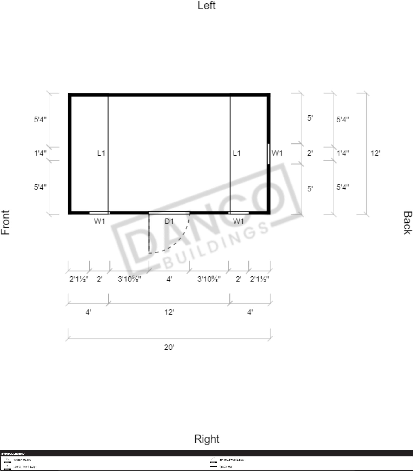 Side Lofted Barn 12x20 - Image 2