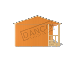 Corner Porch Cabin 16x32 - Image 6