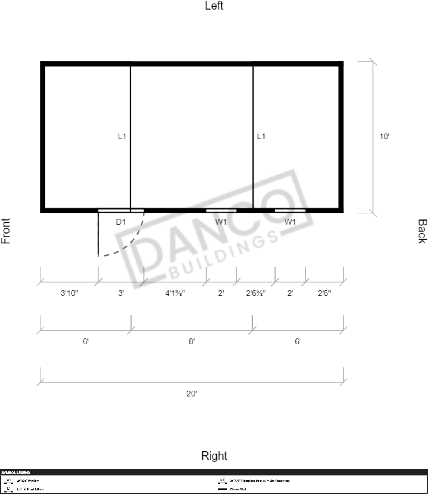 Side Lofted Barn 10x20 - Image 2
