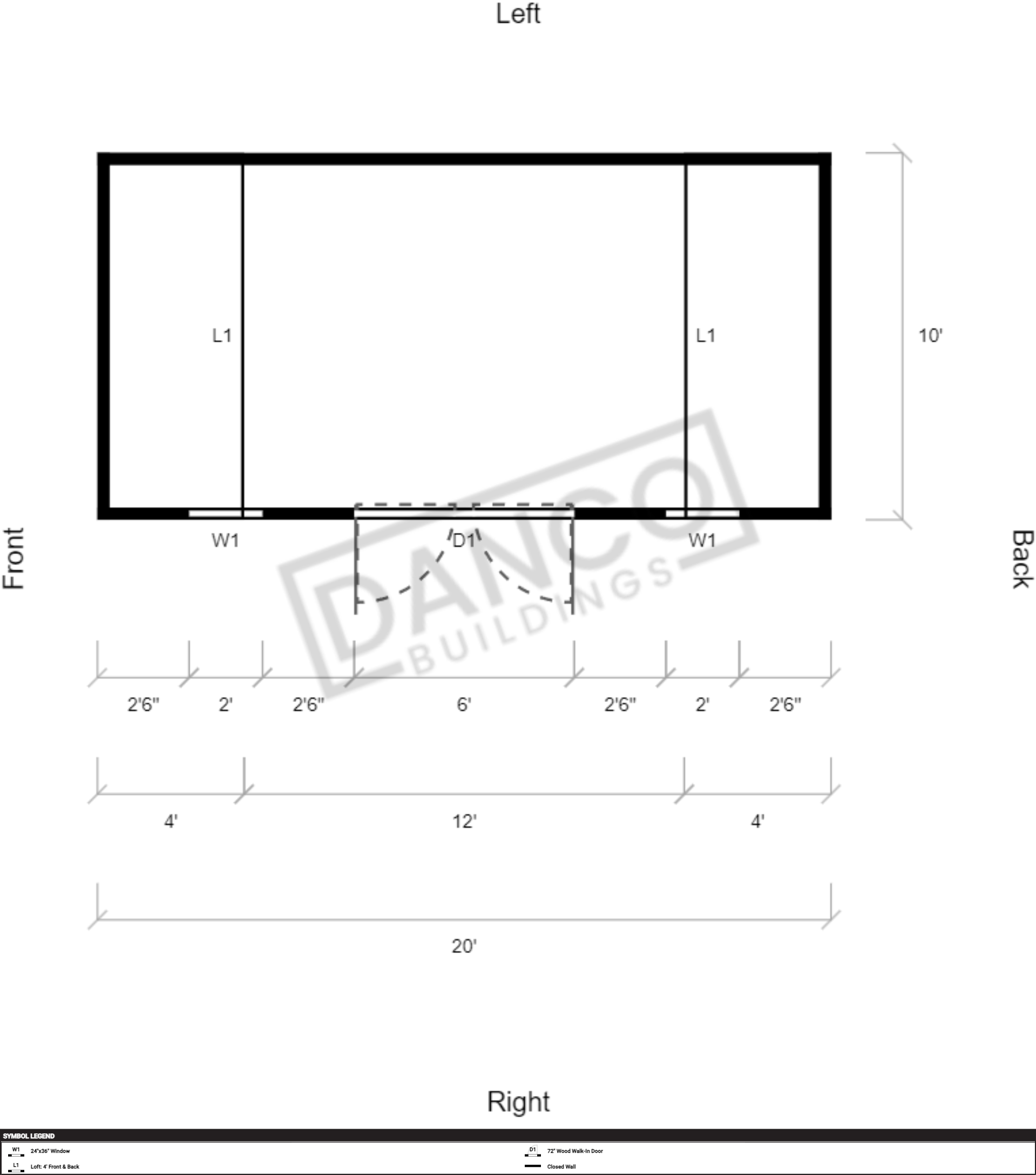 Side Lofted Barn 10x20 - Image 2