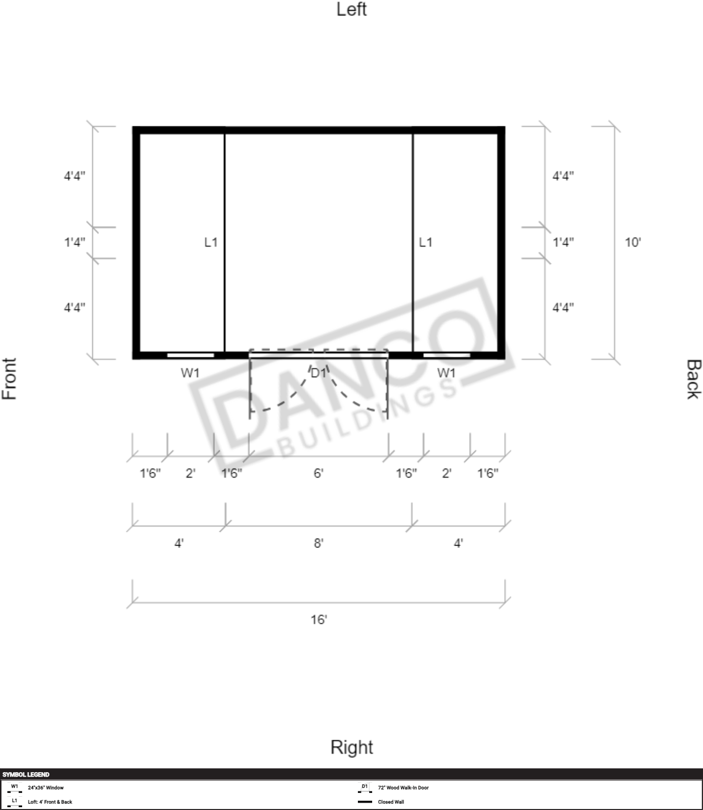 Side Lofted Barn 10x16 - Image 2
