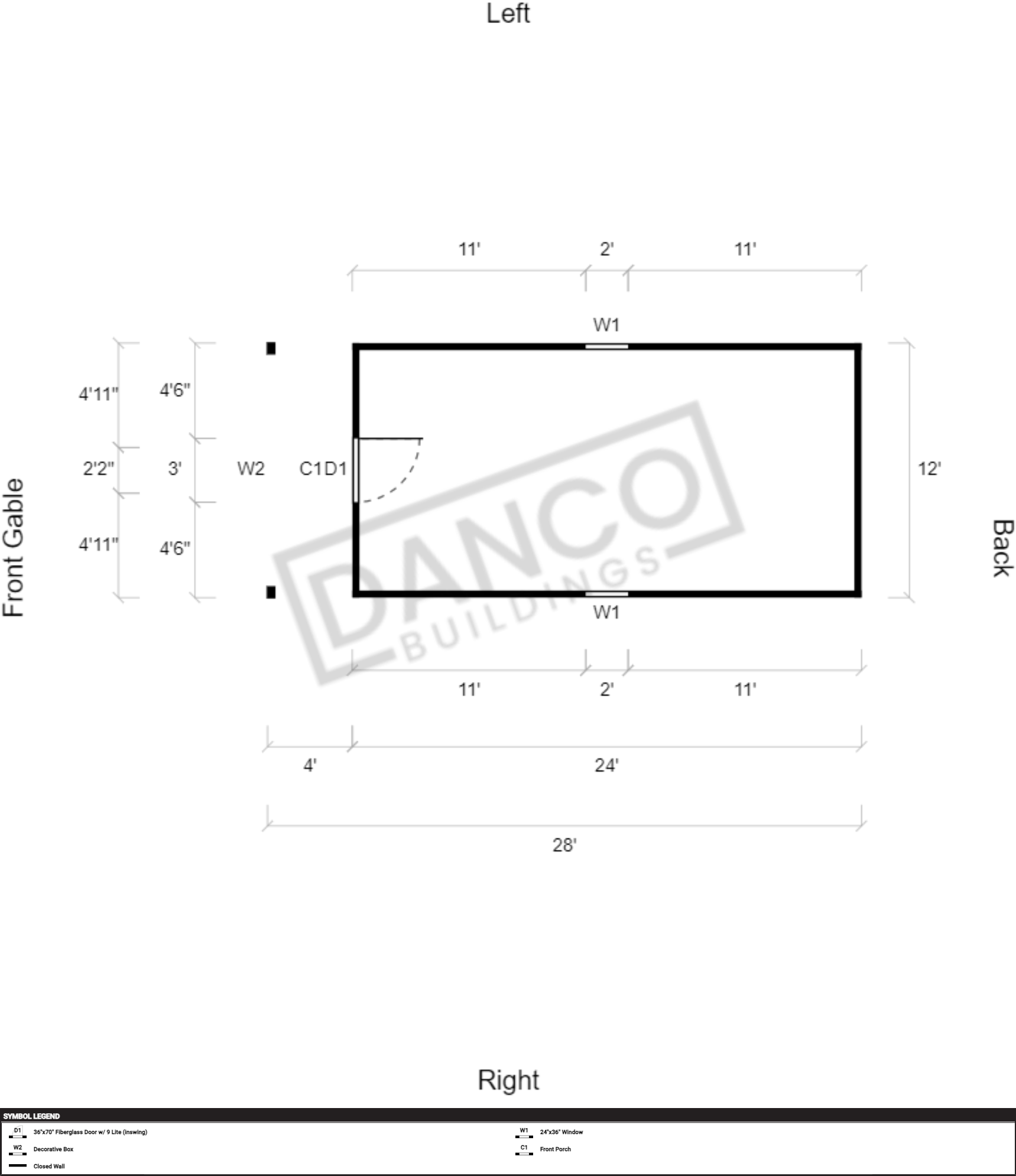 Lofted Barn Cabin 12x28 - Image 2