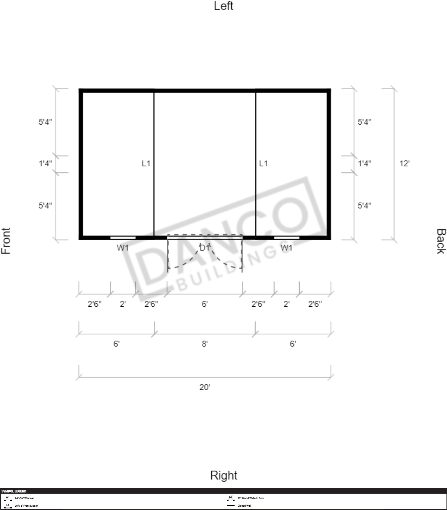 Side Lofted Barn 12x20 - Image 2