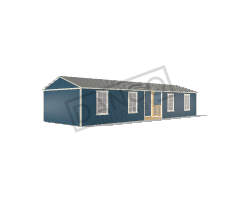 Center Side Porch Cabin 16x50