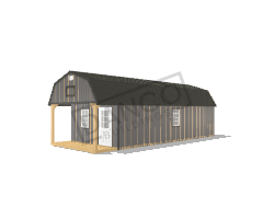 Premium Metal Lofted Barn Cabin 12x32/231686