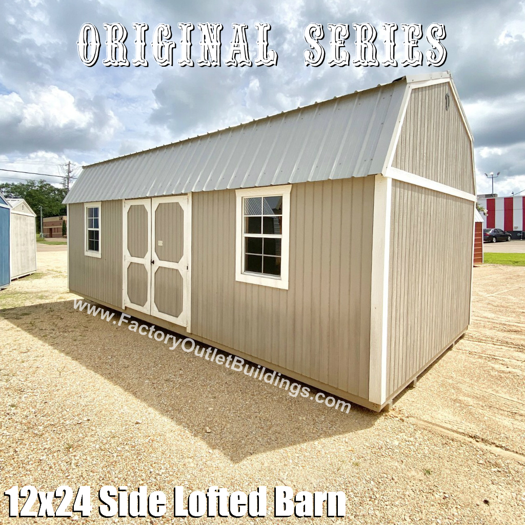 Side Lofted Barn 12x24 231730