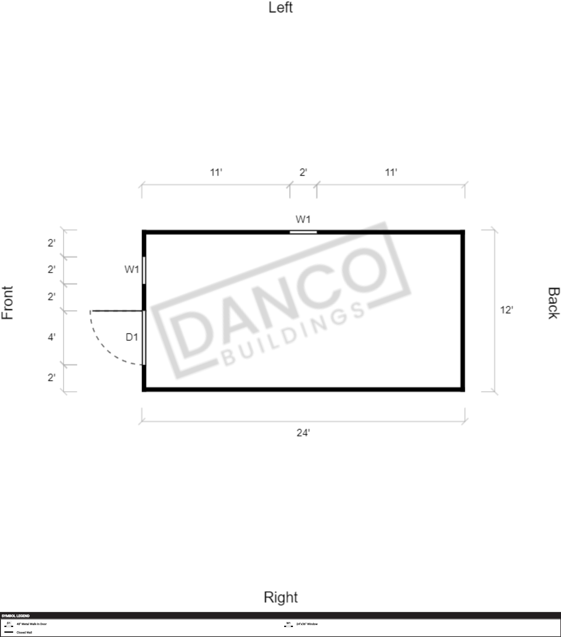 Extra Economy Metal Utility 12x24/231701 - Image 2
