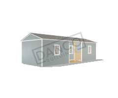 Center Side Porch Cabin 12x32