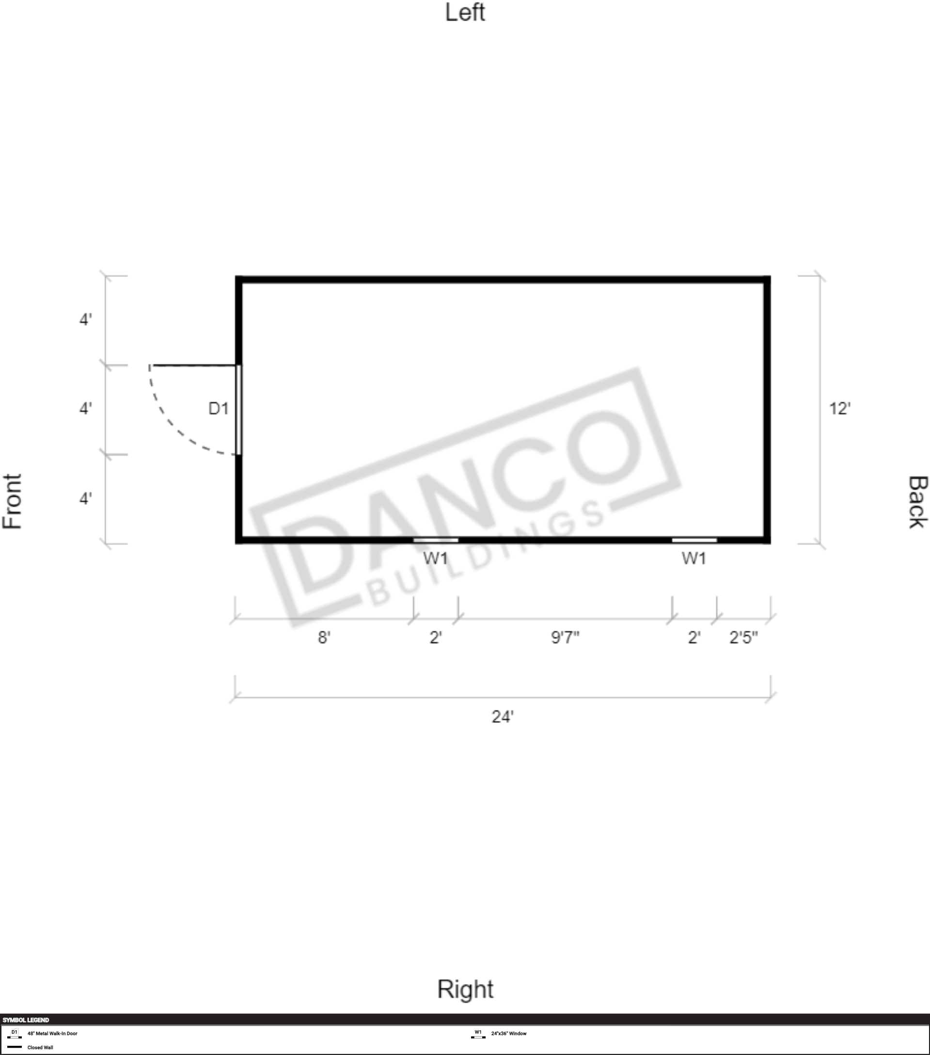 Extra Economy Metal Utility 12x24 - Image 2