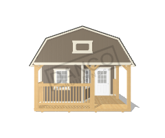 Wraparound Porch Lofted Barn Cabin 14x32 - Image 6