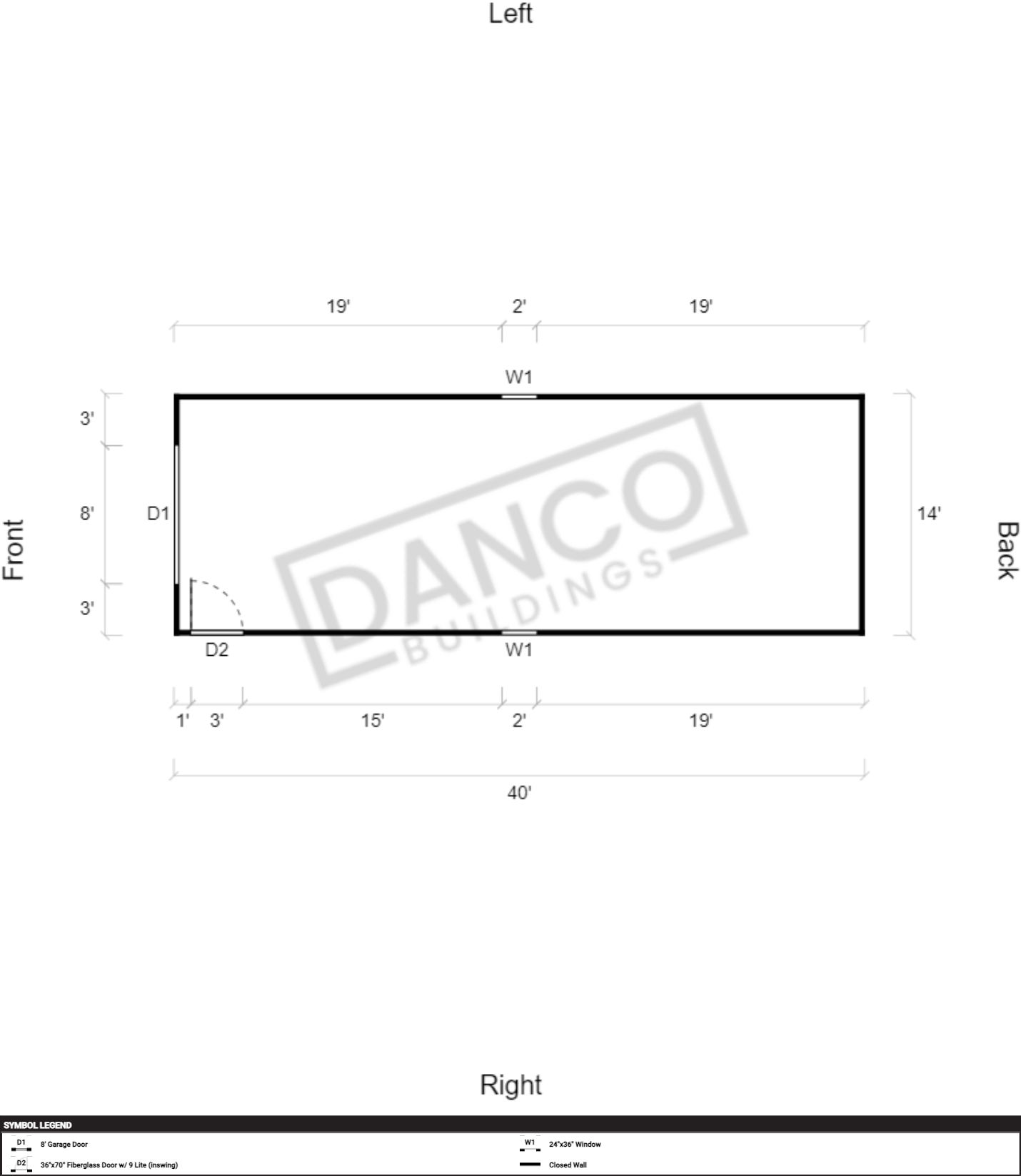 Lofted Barn Garage 14x40 - Image 2