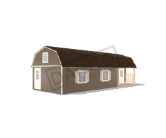 Corner Porch Lofted Barn Cabin 14x36/231697 - Image 3