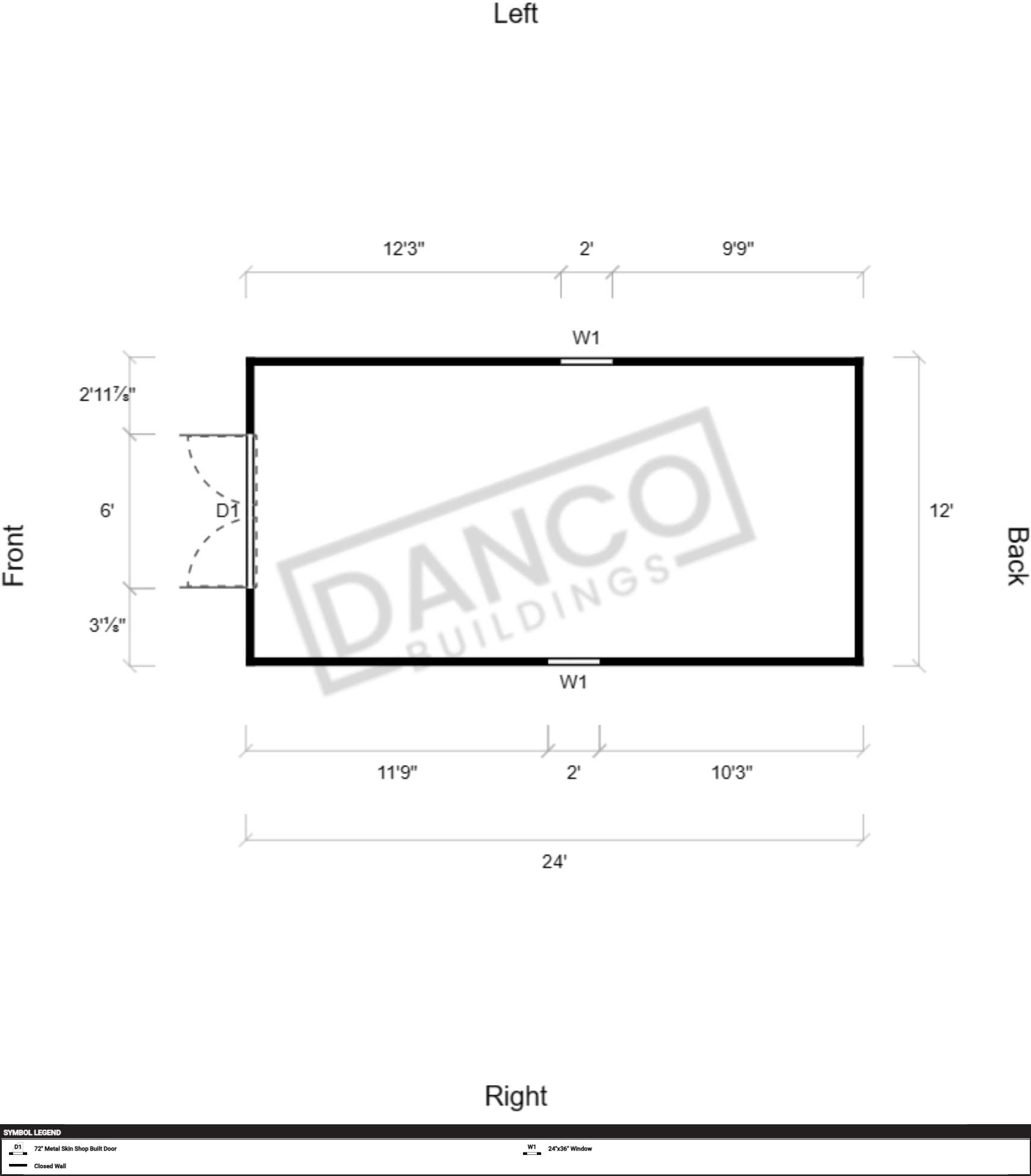 Extra Economy Metal Utility 12x24 - Image 2
