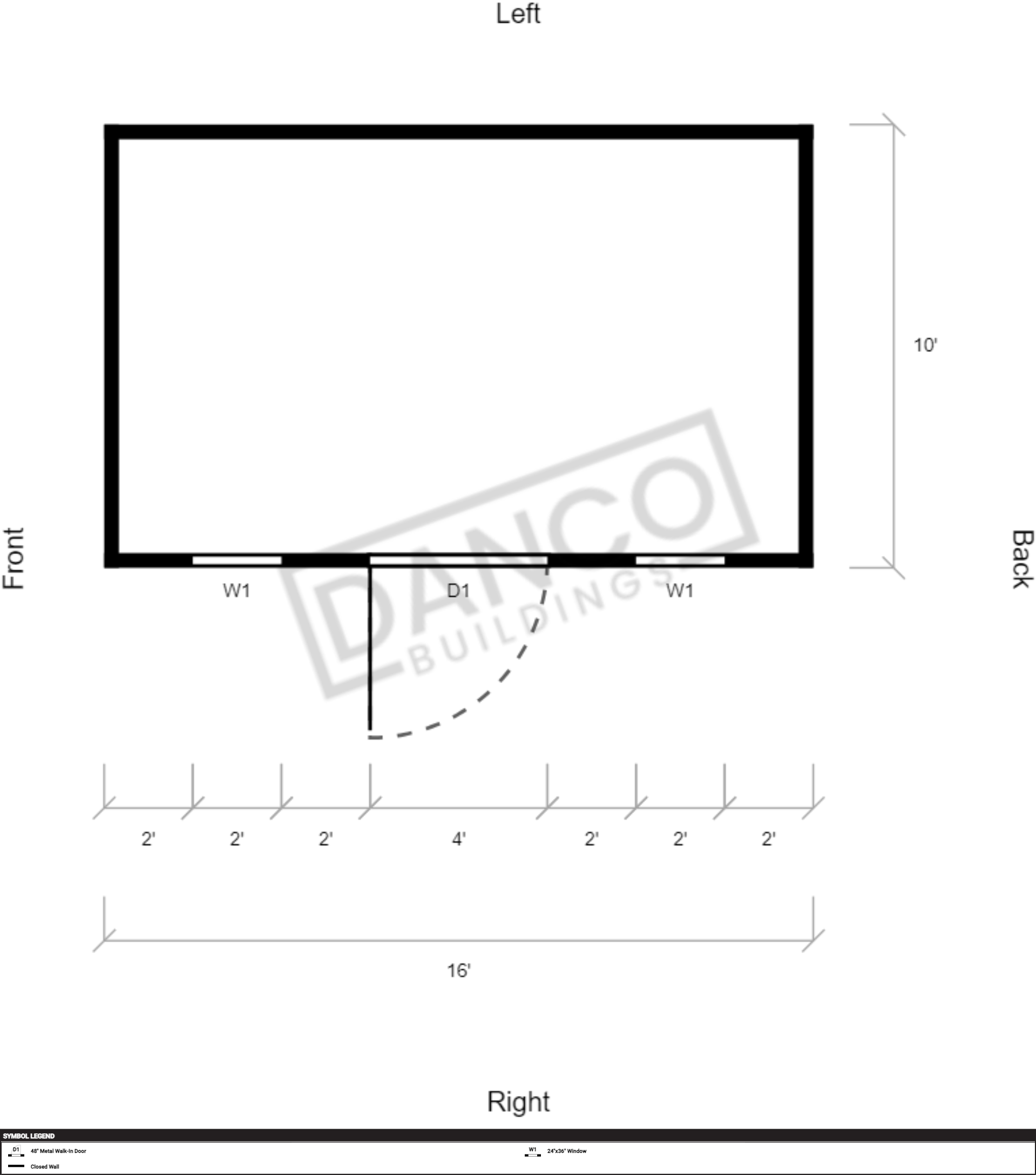 Extra Economy Metal Utility 10x16 - Image 2