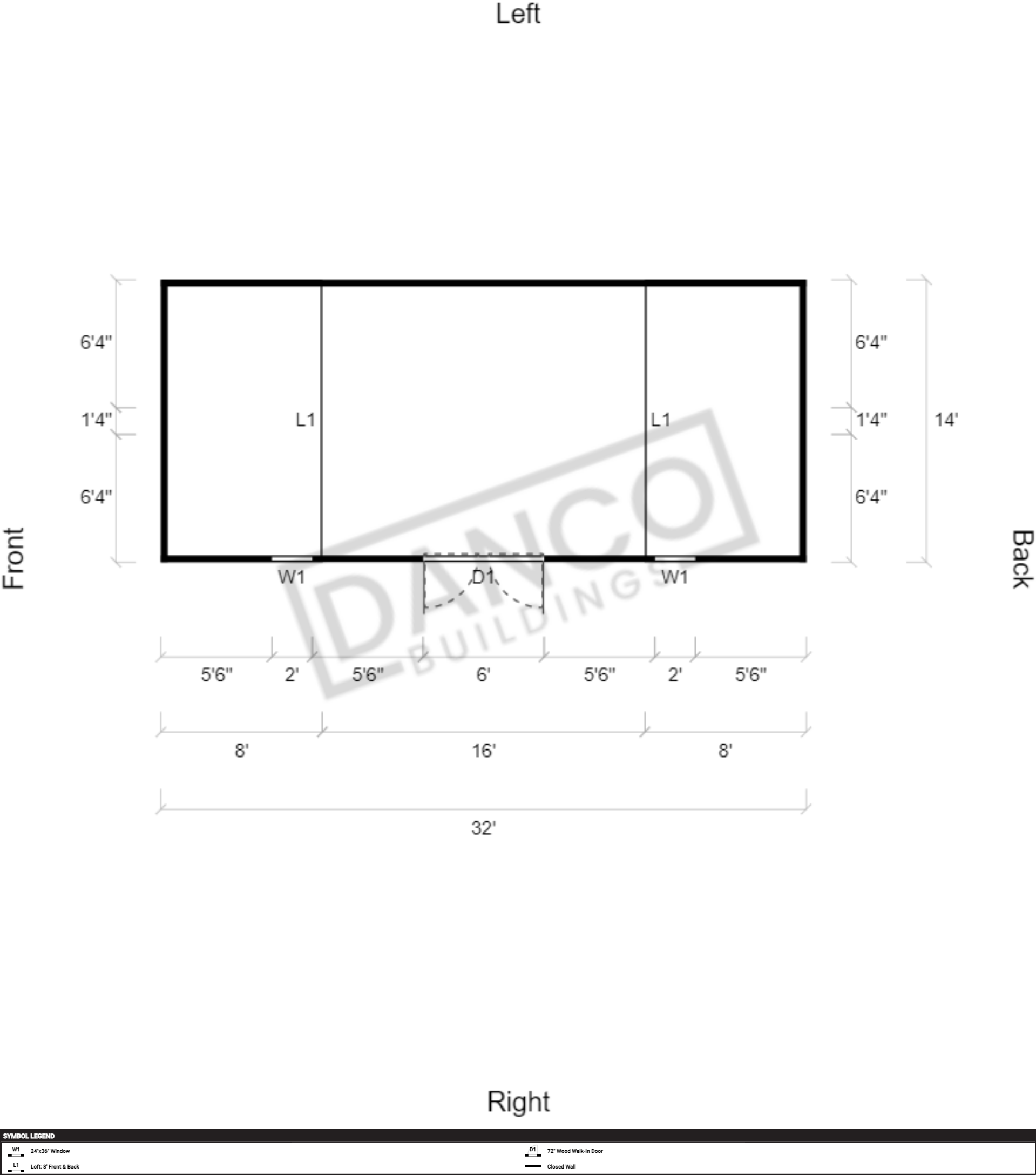Side Lofted Barn 14x32 - Image 2