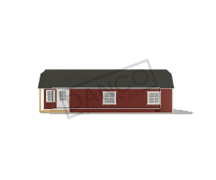 Corner Porch Lofted Barn Cabin 14x36 - Image 3