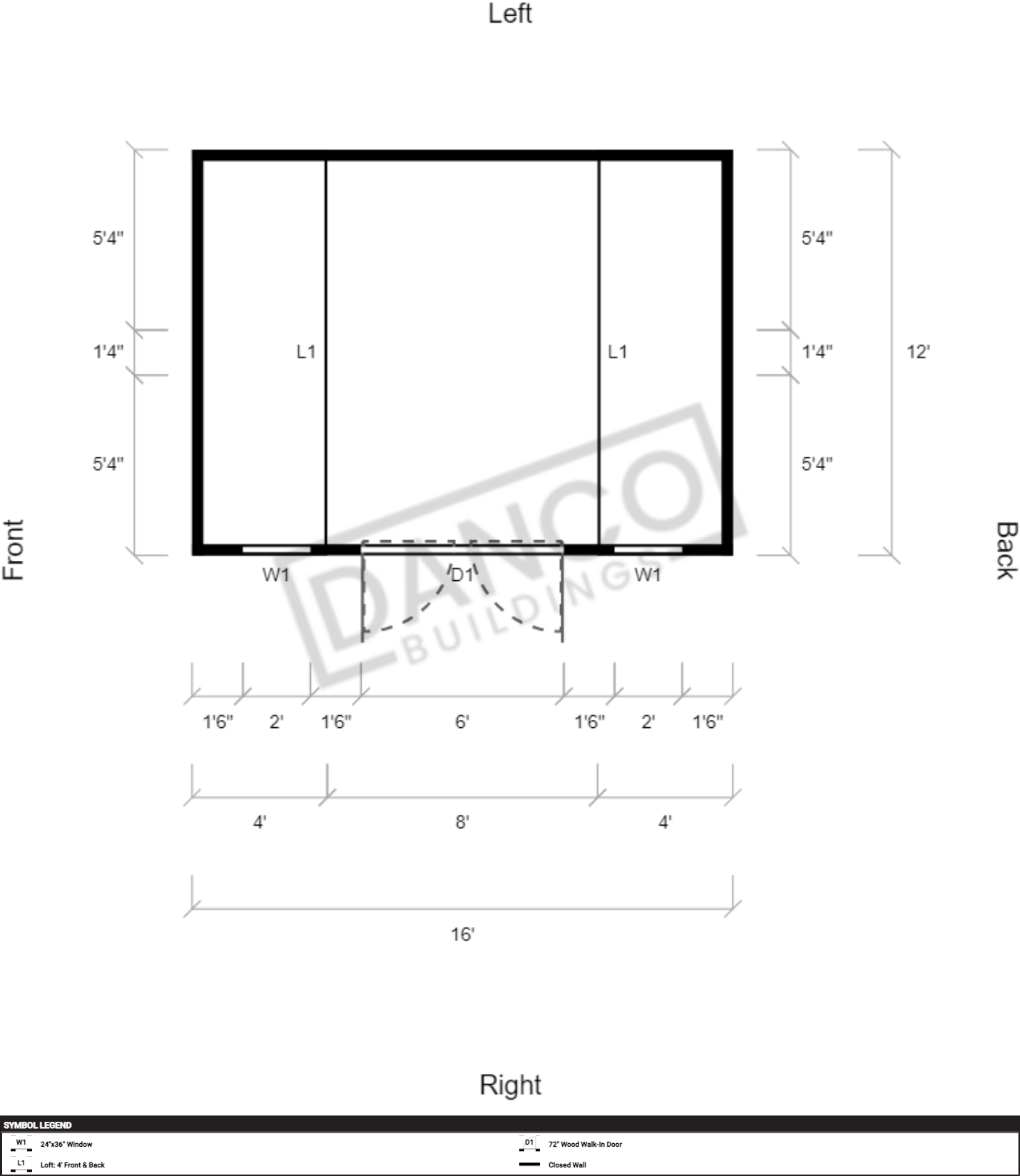 Side Lofted Barn 12x16 - Image 2
