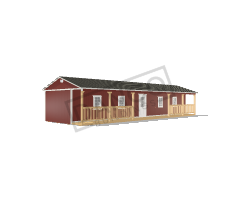 Side Porch Cabin 16x50